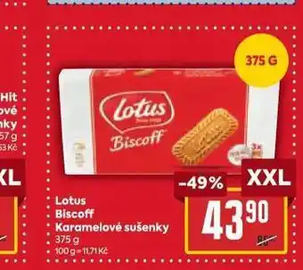 Billa Lotus biscoff karamelové sušenky nabídka