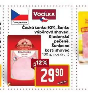 Billa Česká šunka 92% nabídka