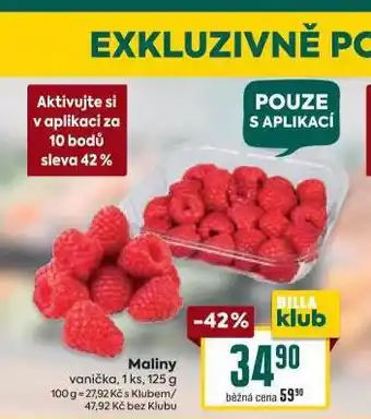 Billa Maliny nabídka