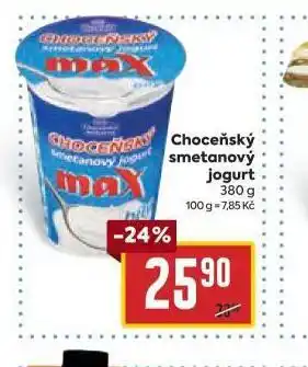 Billa Choceňský smetanový jogurt nabídka