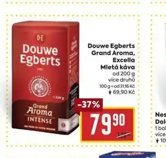 Billa Douwe egberts excella, grand aroma nabídka