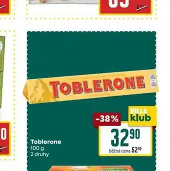 Billa Toblerone nabídka