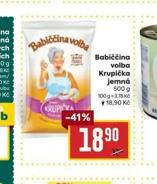 Billa Babiččina volba krupička jemná nabídka