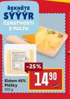 Billa Eidam 45% plátky nabídka