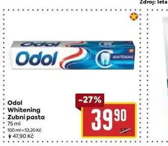 Billa Odol whitening zubní pasta nabídka