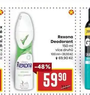 Billa Rexona deodorant nabídka