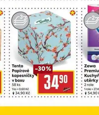 Billa Tento papírové kapesníčky v boxu nabídka