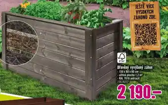 Dřevěný vyvýšený záhon