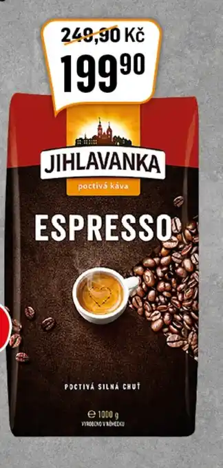 TEMPO Káva Jihlavanka Espresso zrno nabídka