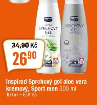 TEMPO Inspired Sprchový gel aloe vera krémový, Sport men nabídka