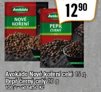 TEMPO Avokádo Nové koření celé 15 g, Pepř černý celý 20 g nabídka