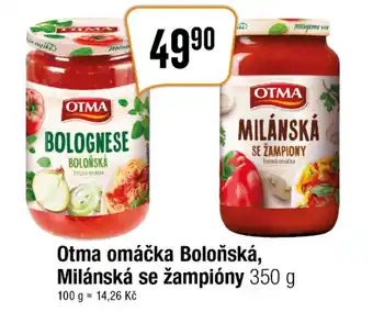 TEMPO Otma omáčka Boloňská, Milánská se žampióny 350 g nabídka