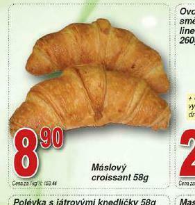 Lidl Máslový croissant nabídka