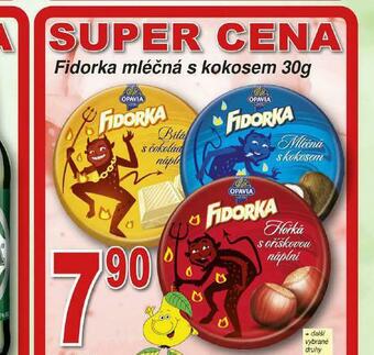 Lidl Fidorka mléčná s kokosem nabídka
