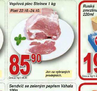 Lidl Vepřová plec nabídka