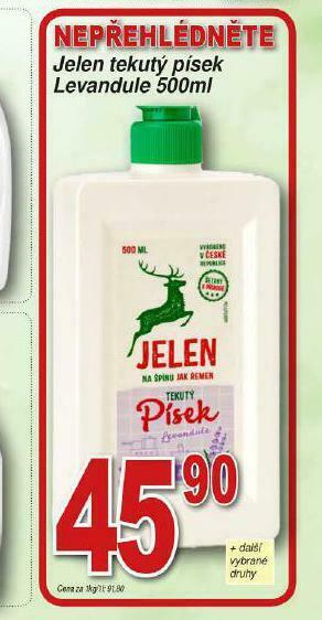 Lidl Jelen tekutý písek nabídka