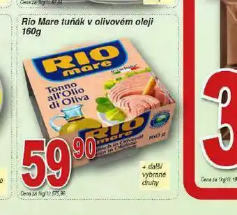 Lidl Rio mare tuňák v olivovém oleji nabídka