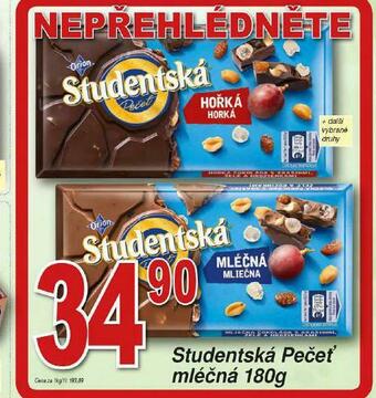 Lidl Orion studentská pečeť nabídka