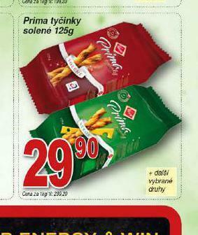 Lidl Prima tyčinky solené nabídka