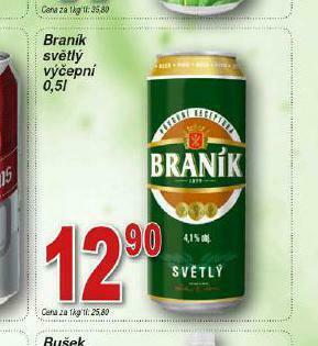 Lidl Pivo braník nabídka