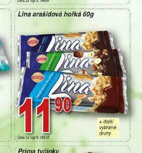 Lidl Lina arašídová hořká nabídka