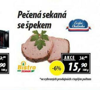 ZEMAN Pečená sekaná se špekem nabídka
