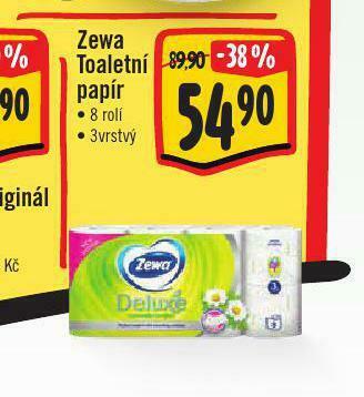 Jip Zewa deluxe toaletní papír nabídka