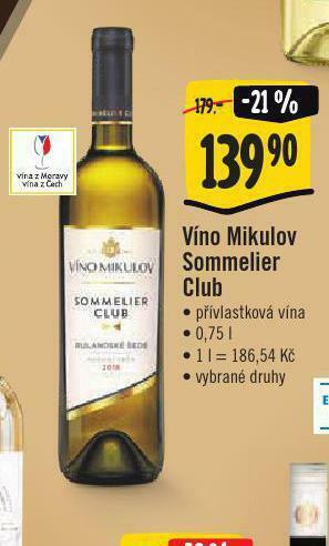 Víno mikulov sommelier club