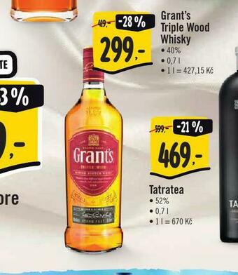 Jip Grant´s triple wood whisky nabídka