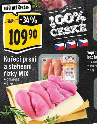 Jip Kuřecí prsní a stehenní řízky mix nabídka
