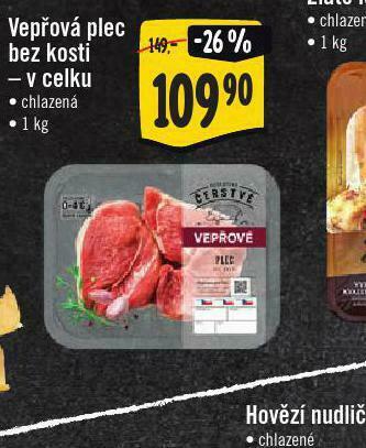 Jip Vepřová plec bez kosti nabídka