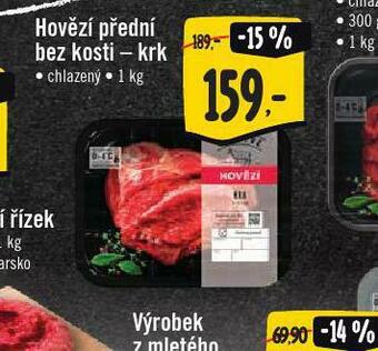 Jip Hovězí přední bez kosti - krk nabídka