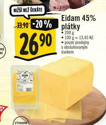 Jip Eidam 45% plátky nabídka