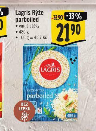 Jip Lagris rýže parboiled nabídka