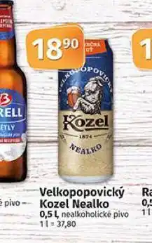 Coop Pivo velkopopovický kozel nealko nabídka