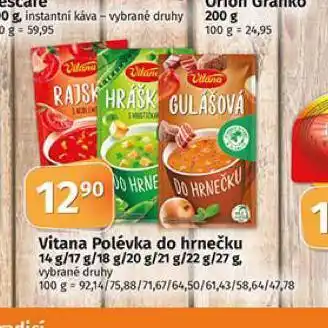 Coop Vitana polévka do hrnečku nabídka