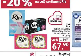 Rossmann Ria ultra hygienické vložky nabídka