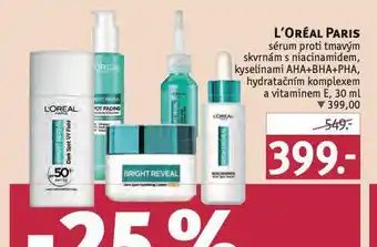 Rossmann Loreal paris sérum proti tmavým skvrnám nabídka