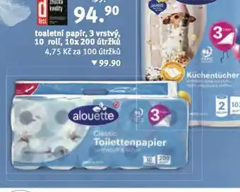 Rossmann Alouette toaletní papír nabídka