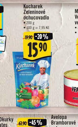Kucharek zeleninové ochucovadlo