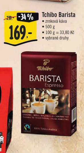 Jip Tchibo barista zrnková káva nabídka