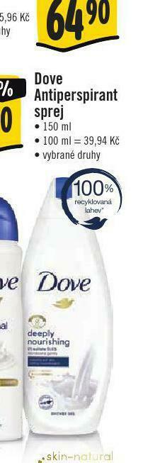 Jip Dove antiperspirant nabídka