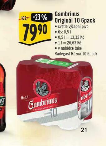 Jip Pivo gambrinus original nabídka