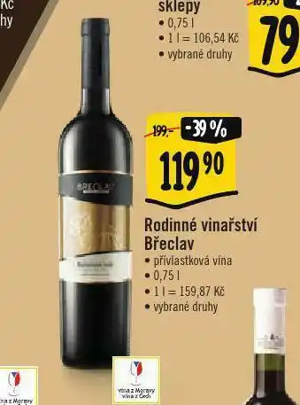 Albert Rodinné vinařství bzenec nabídka