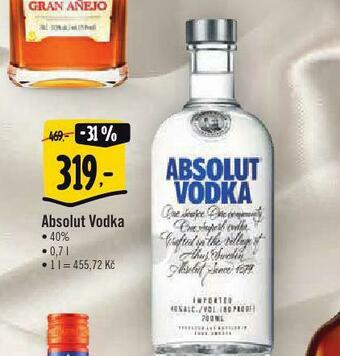 Albert Absolut vodka nabídka
