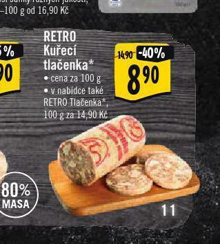 Albert Retro kuřecí tlačenka nabídka