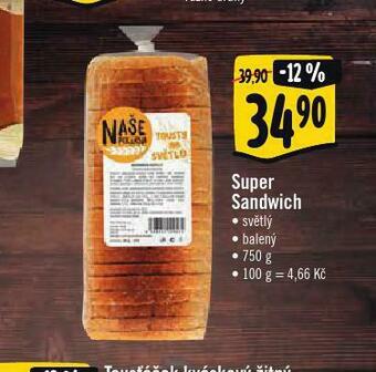 Albert Super sandwich nabídka
