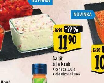 Albert Salát á la krab nabídka