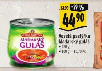 Albert Veselá pastýřka maďarský guláš nabídka
