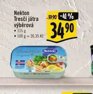 Albert Nekton tresčí játra výběrová nabídka
